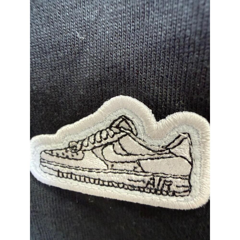 The Nike Tee Loose fit Men's size XXL Black tee shirt Nike Air Force 1 patch - Picture 5 of 6